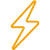 Ícone amarelo potência