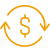 Ícone amarelo dinheiro