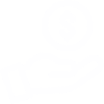 Ícone mão segurando dinheiro