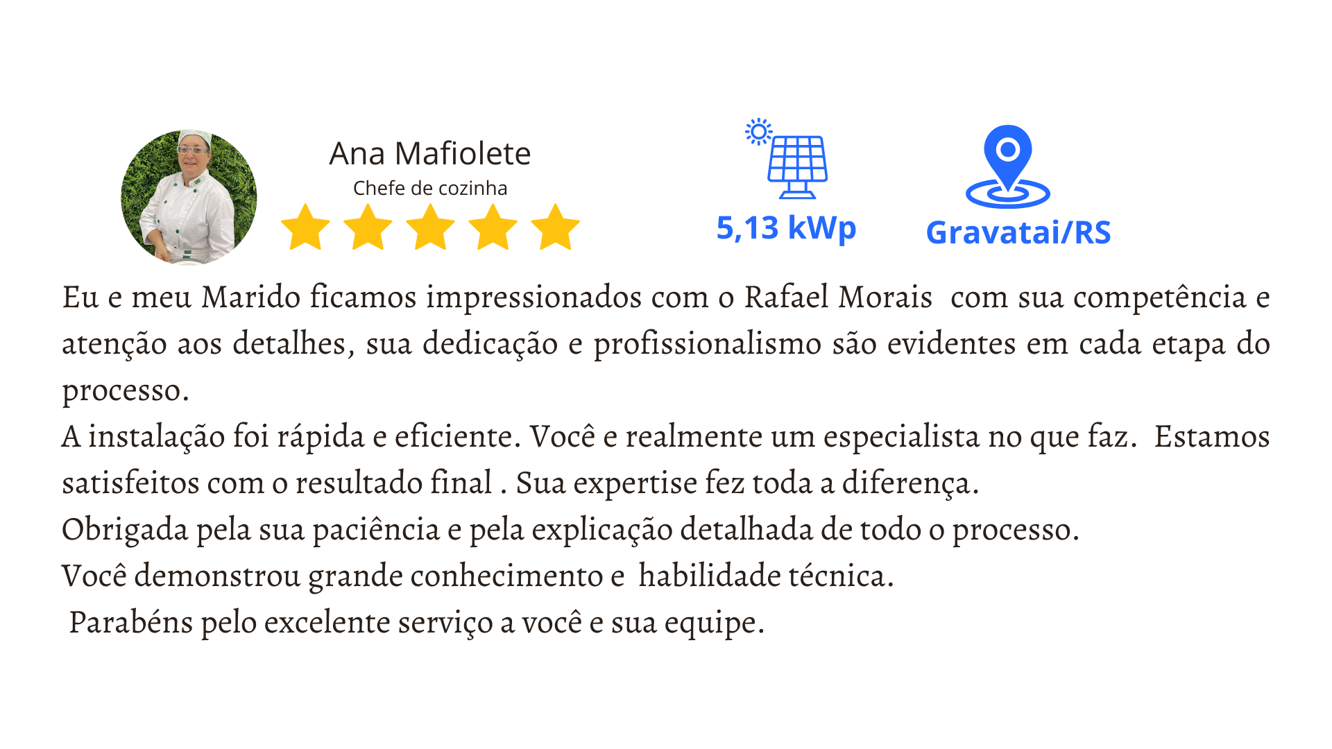 Depoimento - Ana Mafiolete